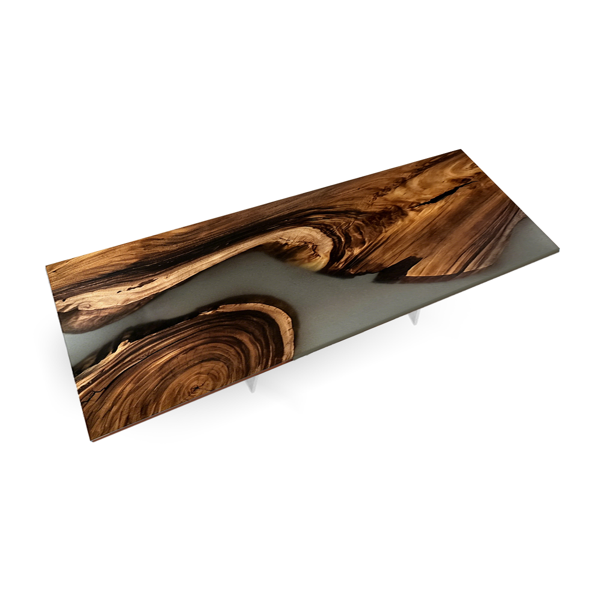 Walnut Wood River Epoxy Resin Conference Table