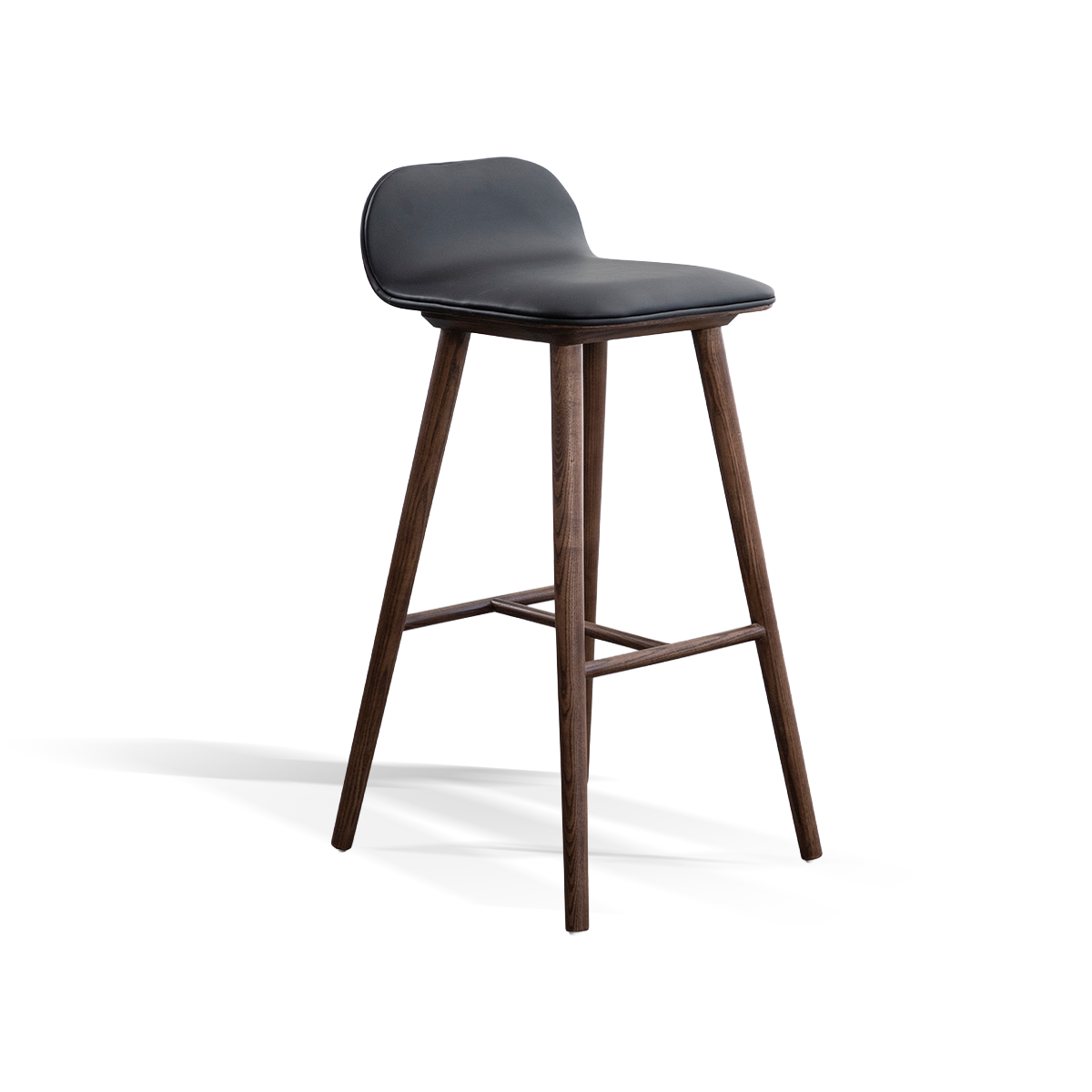 Walnut Wood Resin Bar Stool