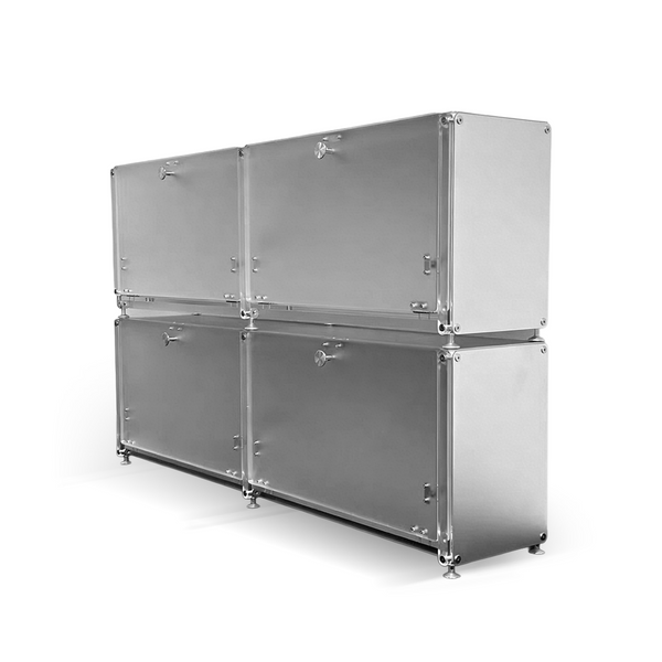 Modular Stackable Metal Cabinet System