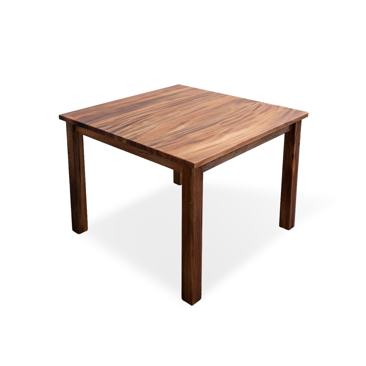 Walnut Wood Resin Side Table