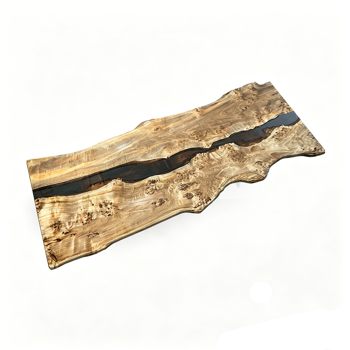 Olive Wood Epoxy Resin Conference Table