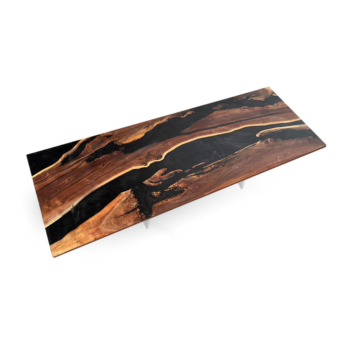 Black Walnut Wood Epoxy Resin Conference Table