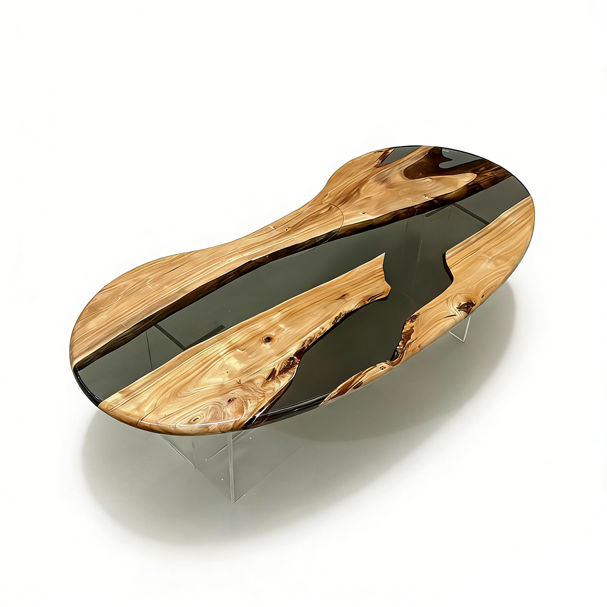 Olive Wood Live Edge Resin Coffee Table