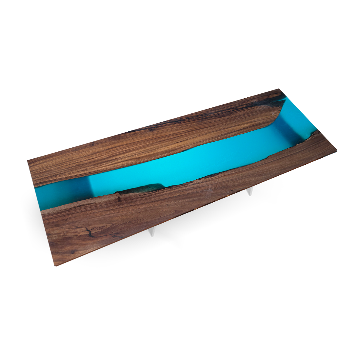 Black Walnut River Epoxy Resin Conference Table