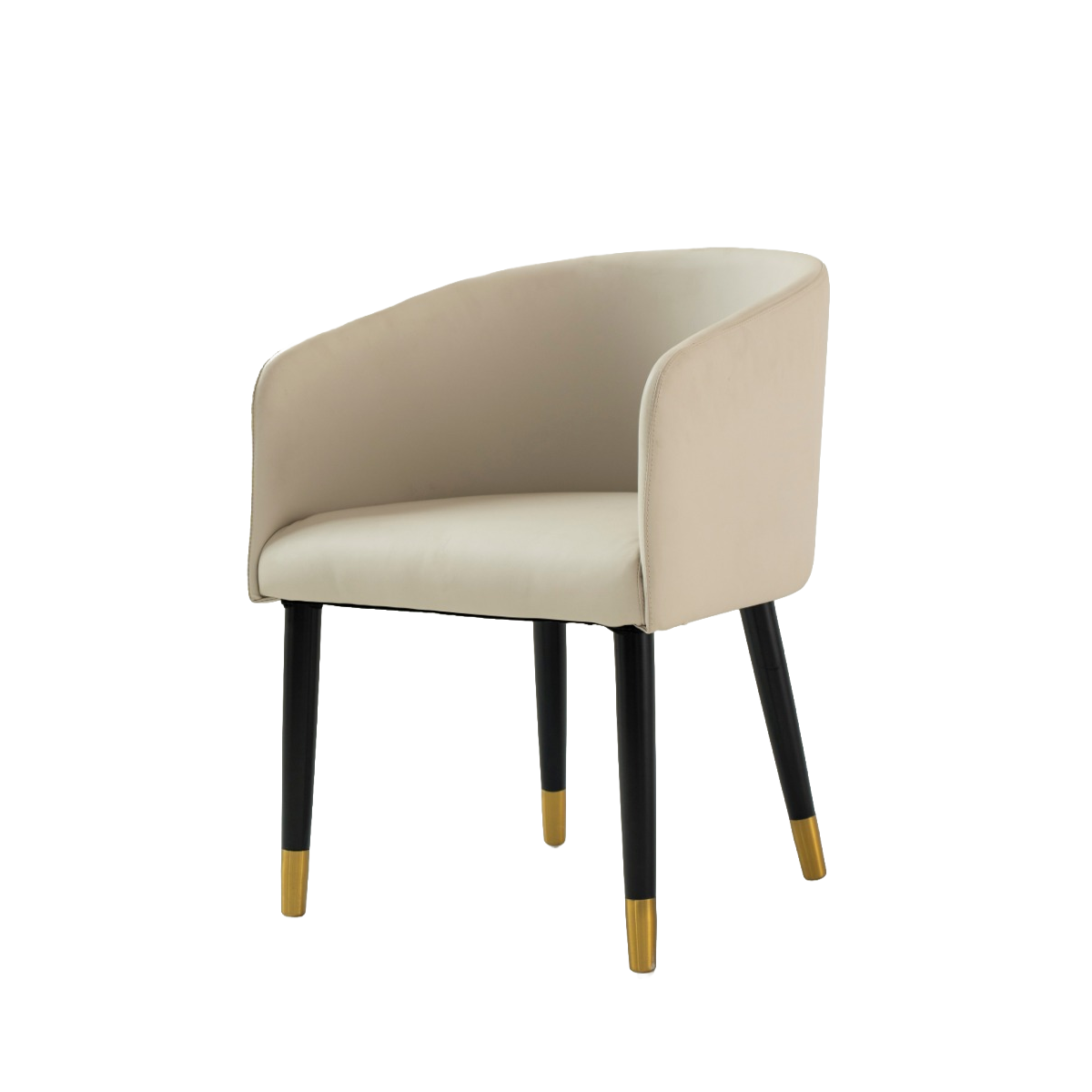 Curved Back Upholstered Chair