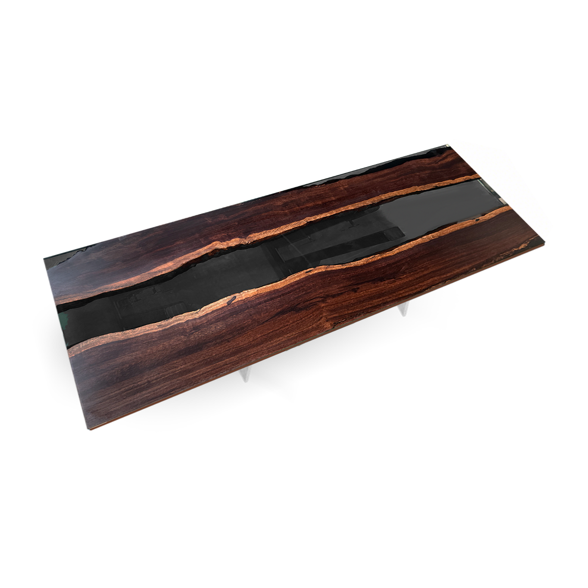 Black Walnut Wood River Epoxy Resin Conference Table