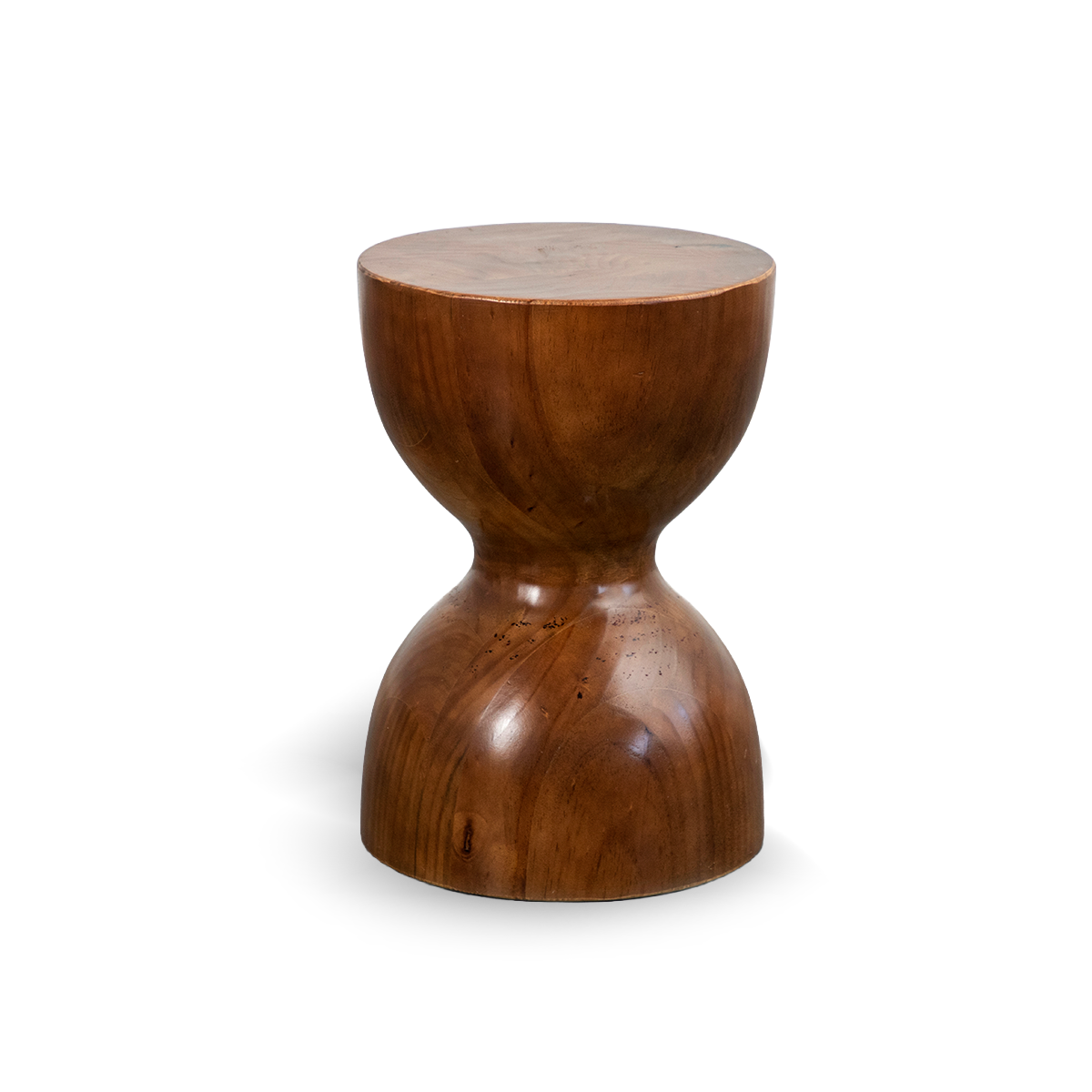 Solid Wood Hourglass Shaped Resin Stump