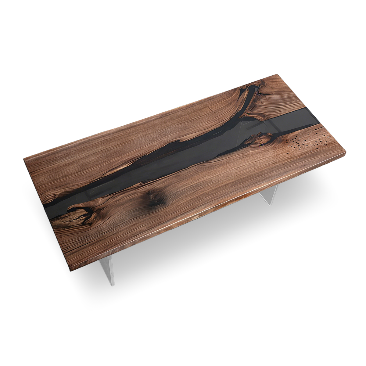Black Walnut Resin Conference Table