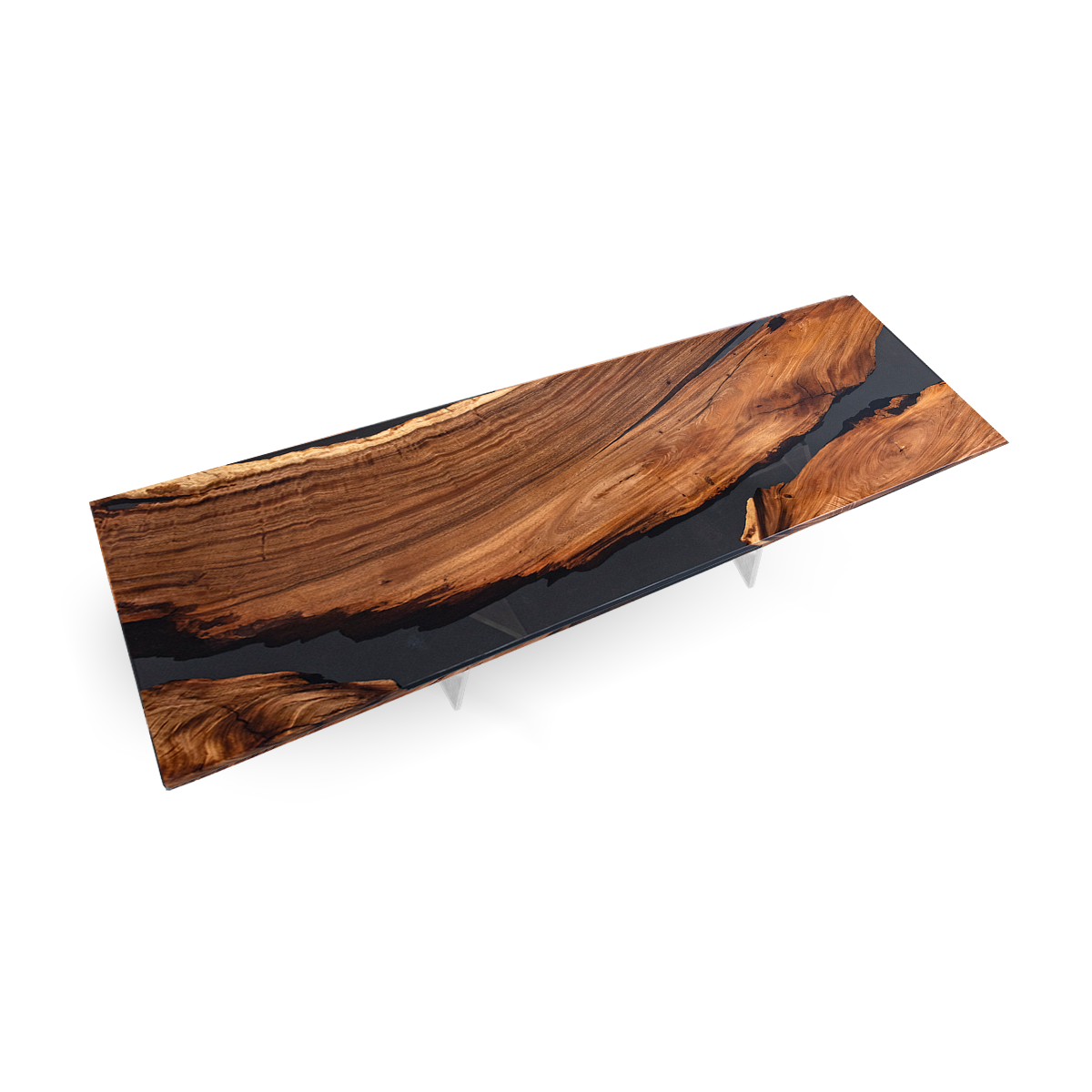 Black Walnut Wood Black River Rectangle Conference Table