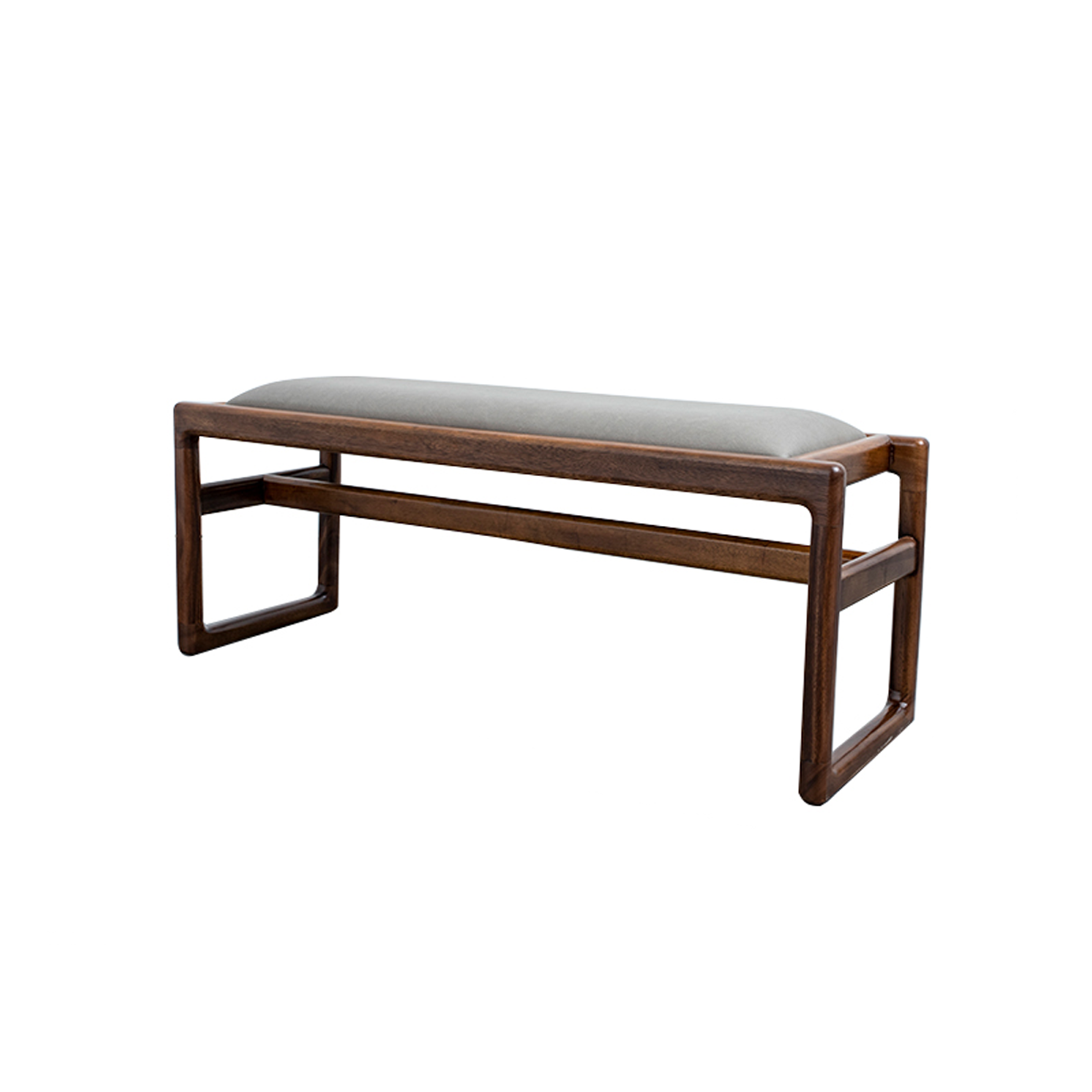 Black Walnut Wood Resin Entry Bench