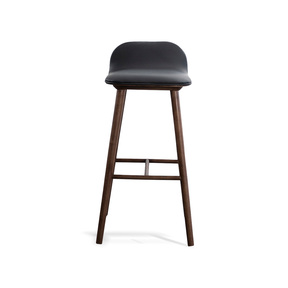 Walnut Wood Resin Bar Stool