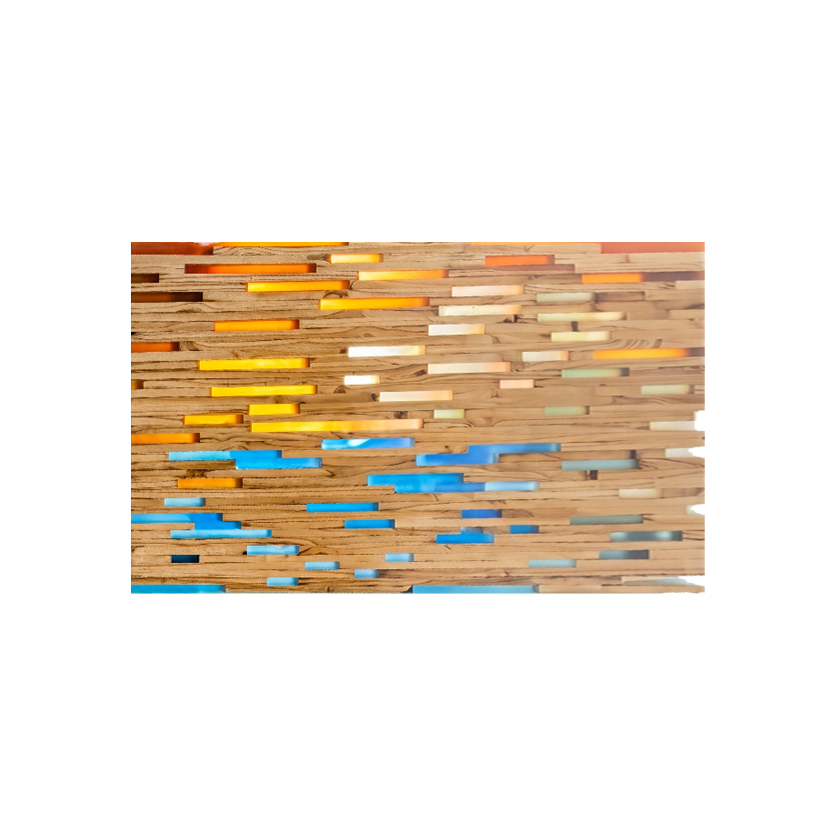 Soft Glow Wood Epoxy Resin LED Table