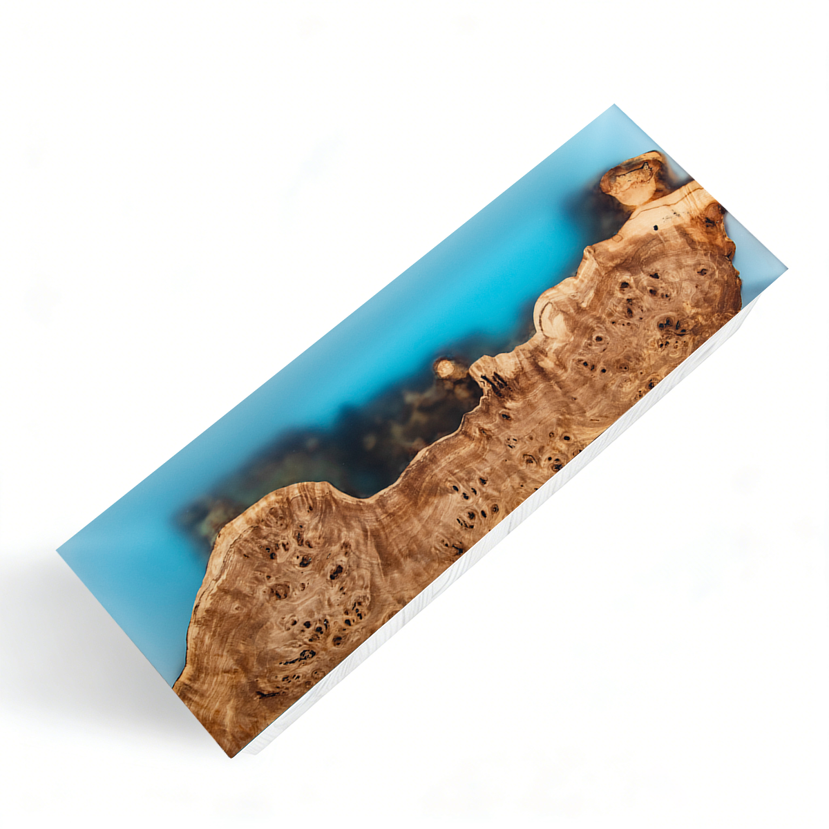 Poplar Wood Coastal Scenery Rectangle Resin Countertop