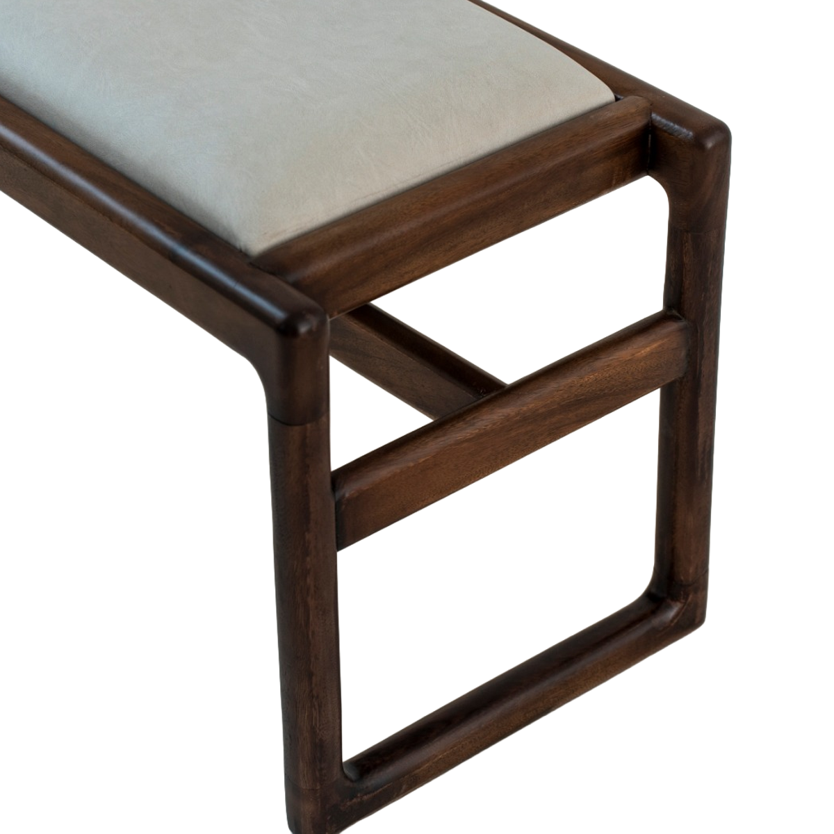 Black Walnut Wood Resin Entry Bench