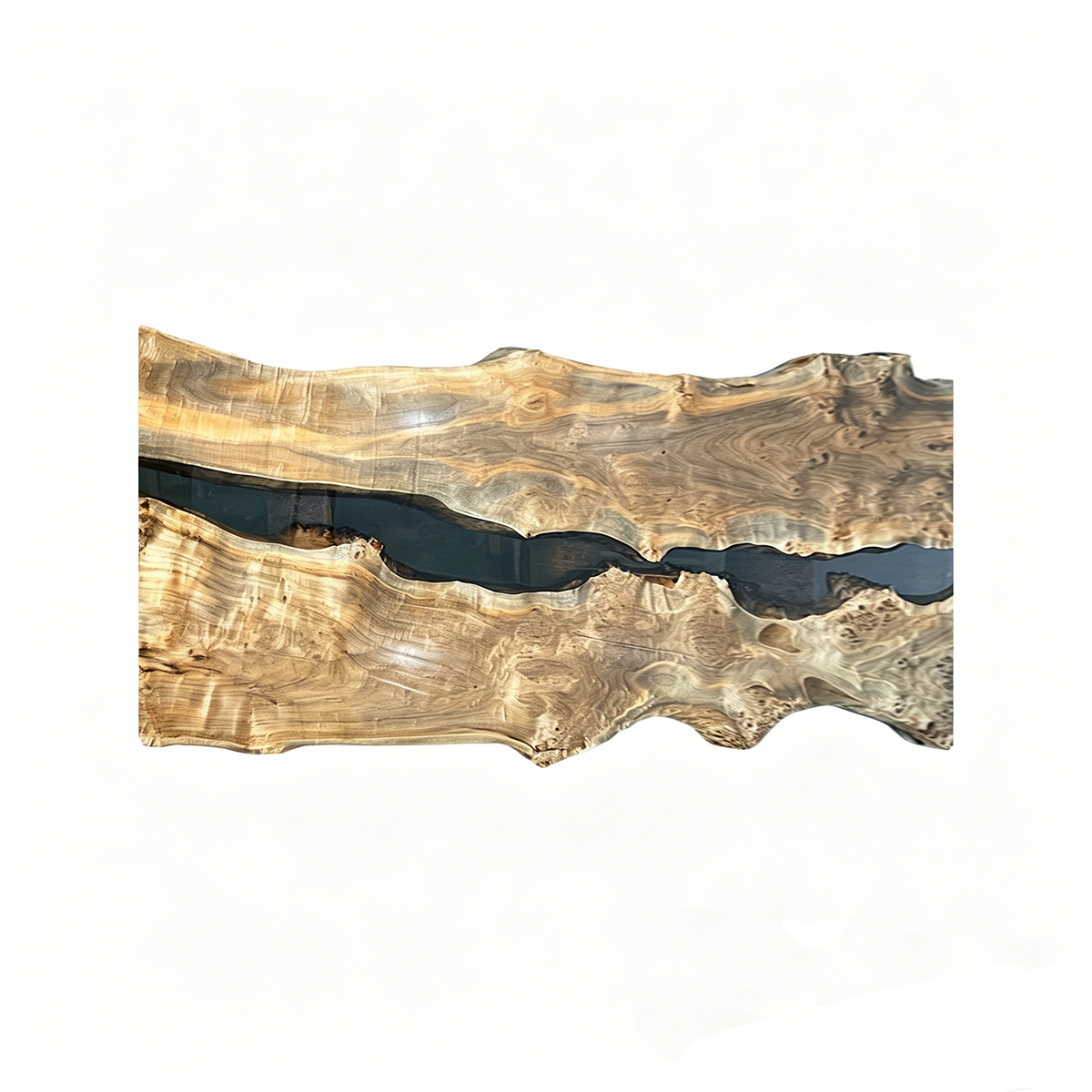 Olive Wood Epoxy Resin Conference Table