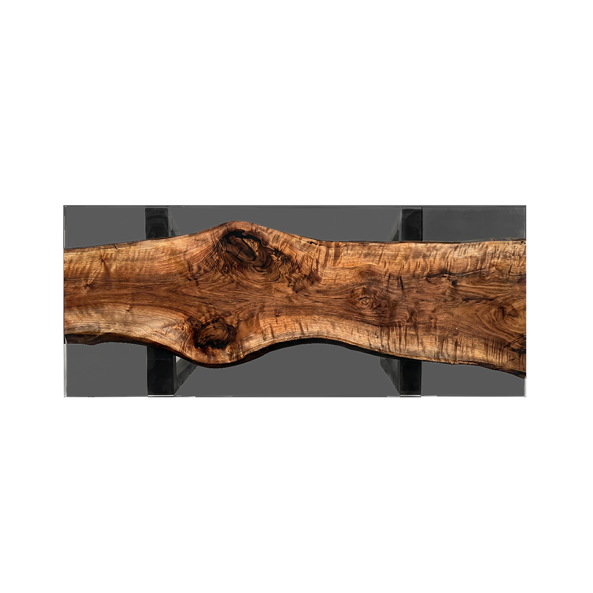 Walnut Wood Epoxy Resin Conference Table