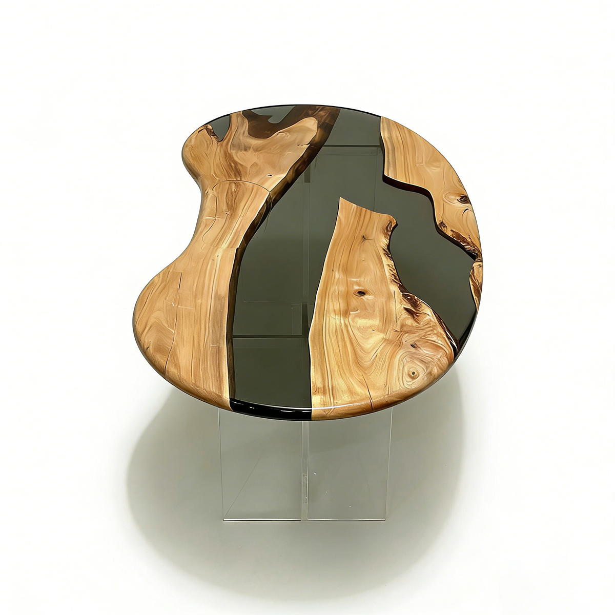Olive Wood Live Edge Resin Coffee Table