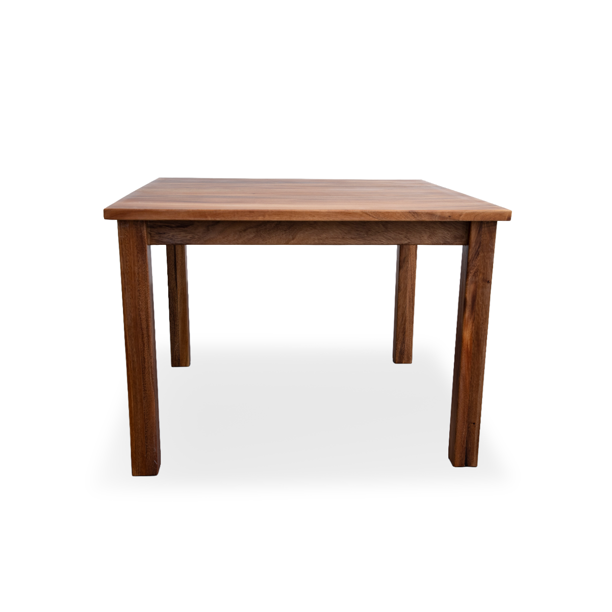 Walnut Wood Resin Side Table