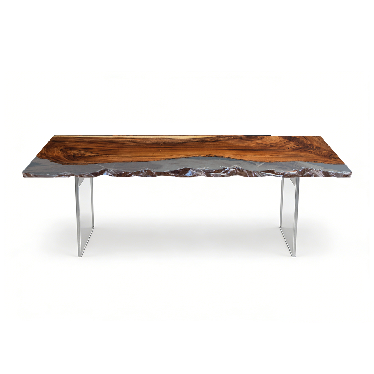 Walnut Wood Resin Conference Table
