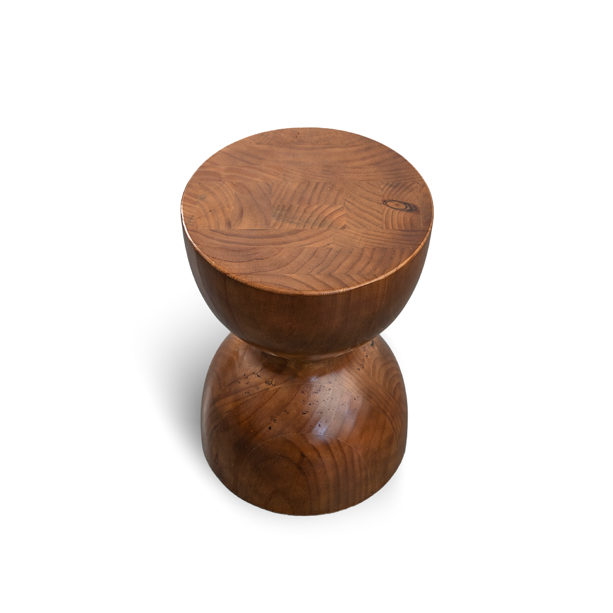 Solid Wood Hourglass Shaped Resin Stump