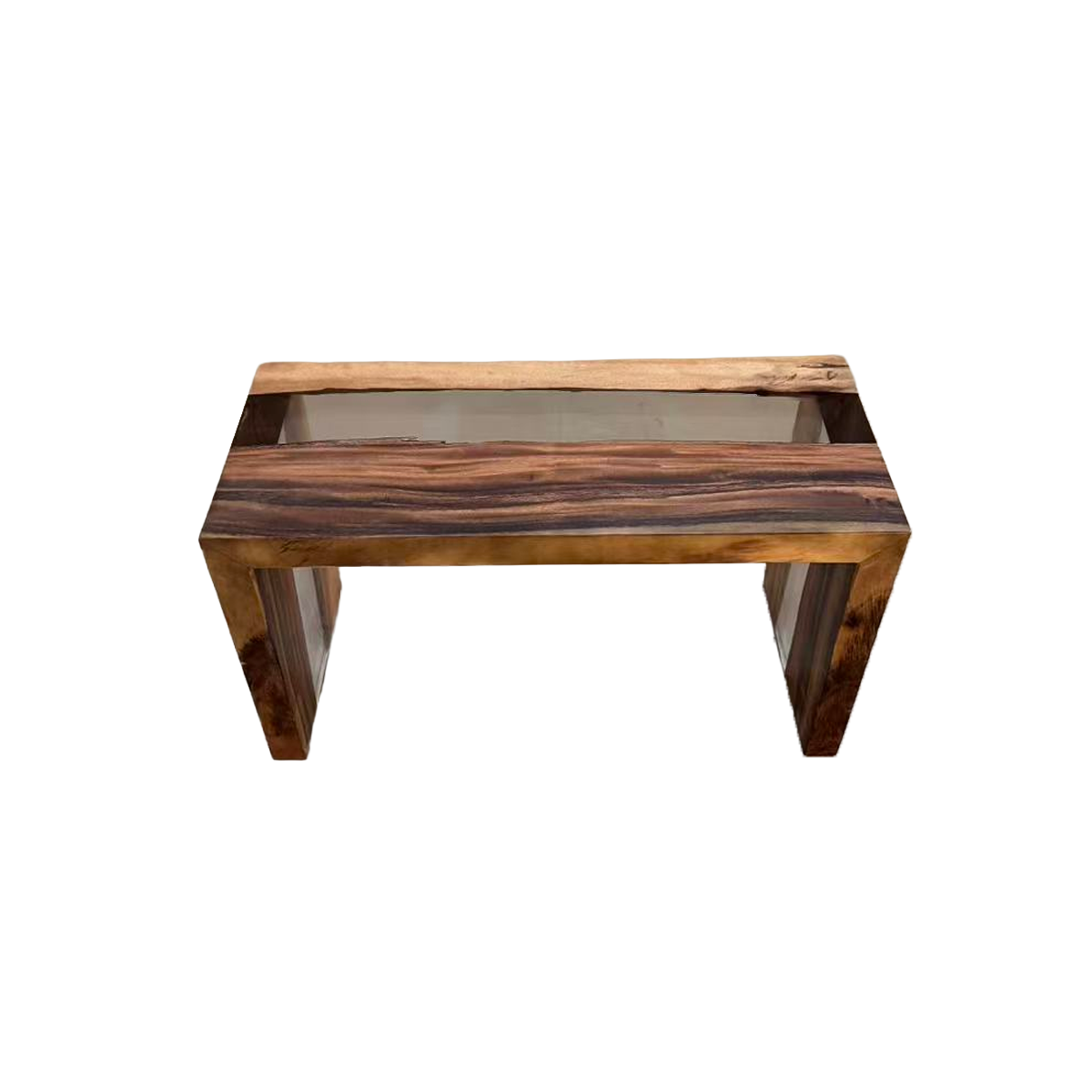 Walnut Wood Resin Rive Stool