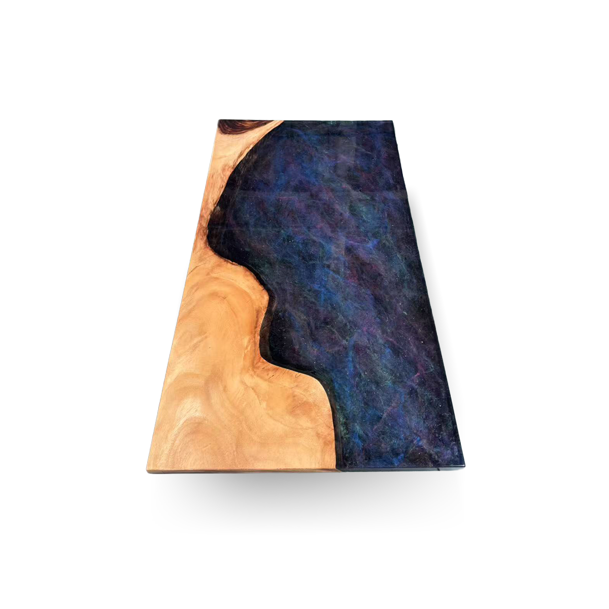 Cunninghamia Wood Rectangle Sky Resin Coffee Table