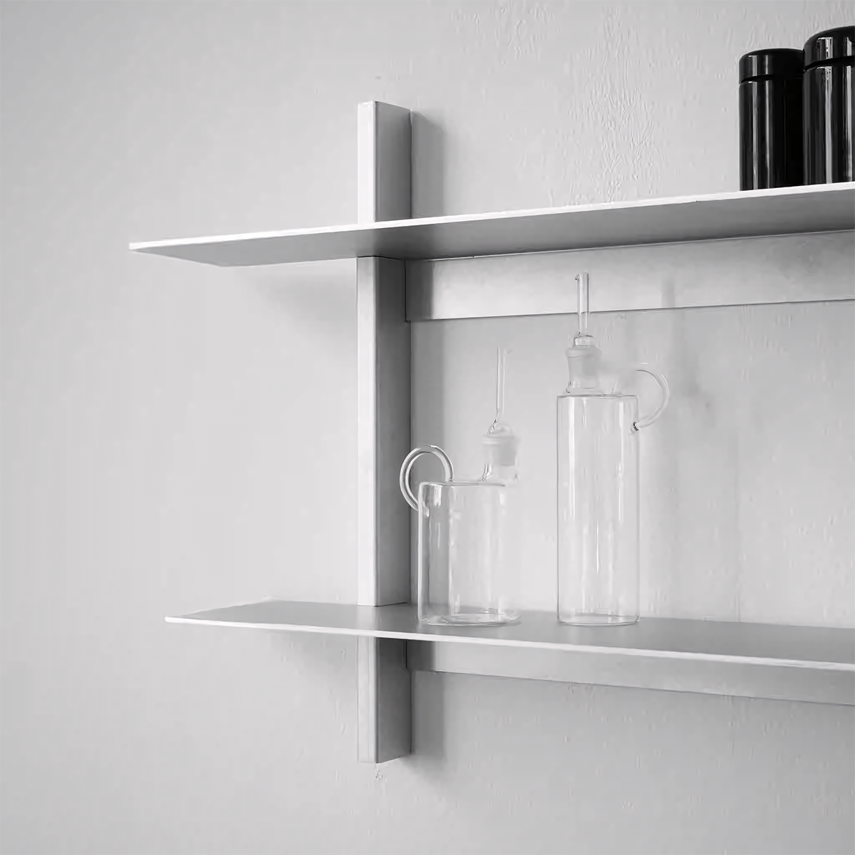 Bauhaus Aluminum Wall Shelf