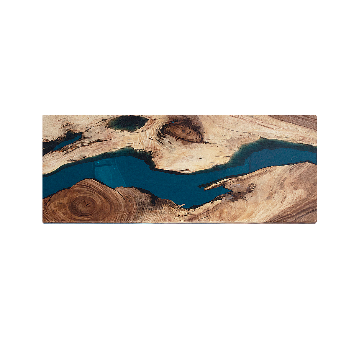 Walnut Wood Blue River Rectangle Conference Table