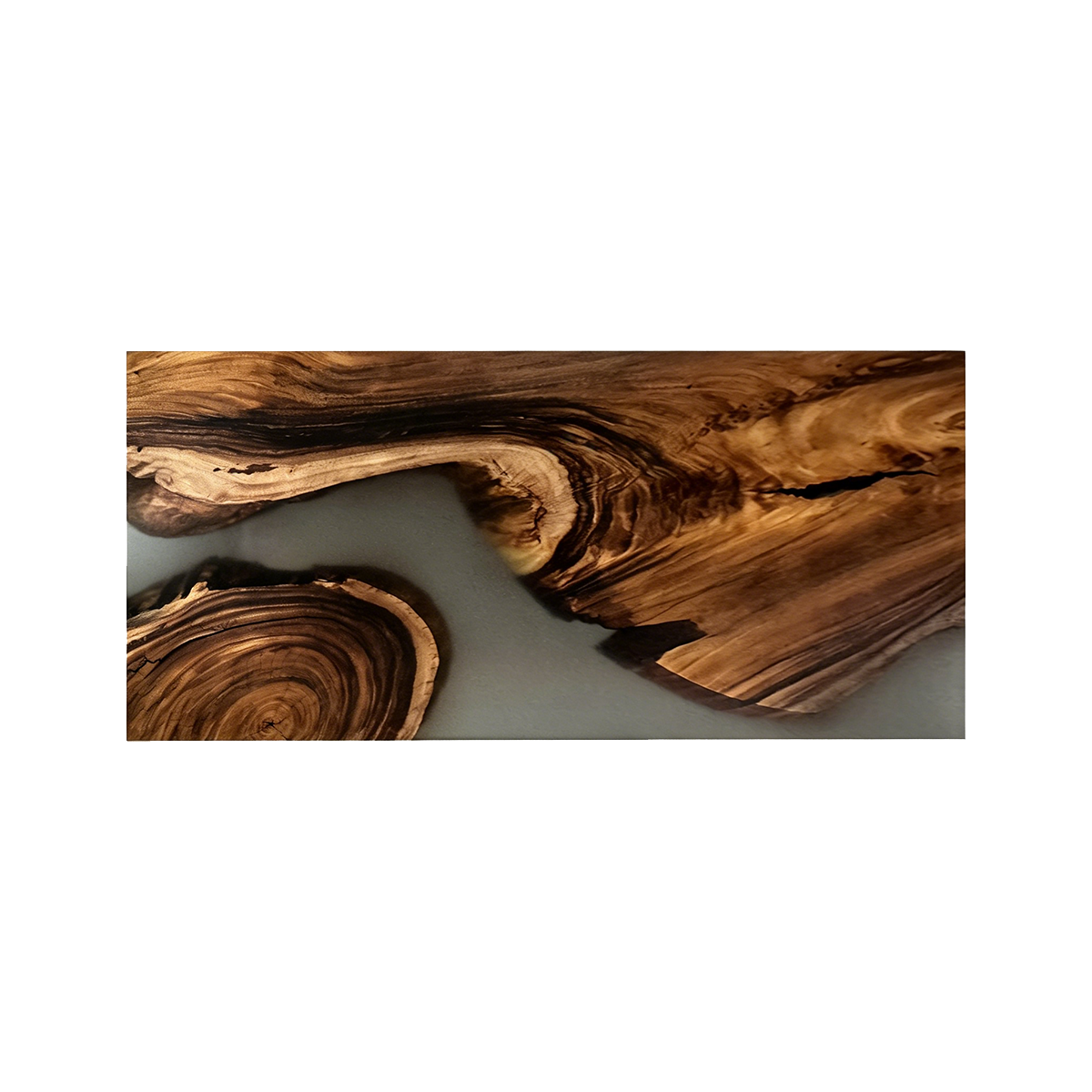 Walnut Wood River Epoxy Resin Conference Table