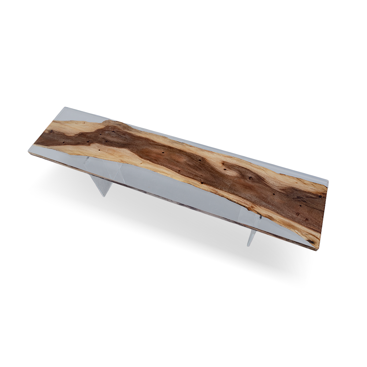 Walnut Wood Epoxy Resin bench