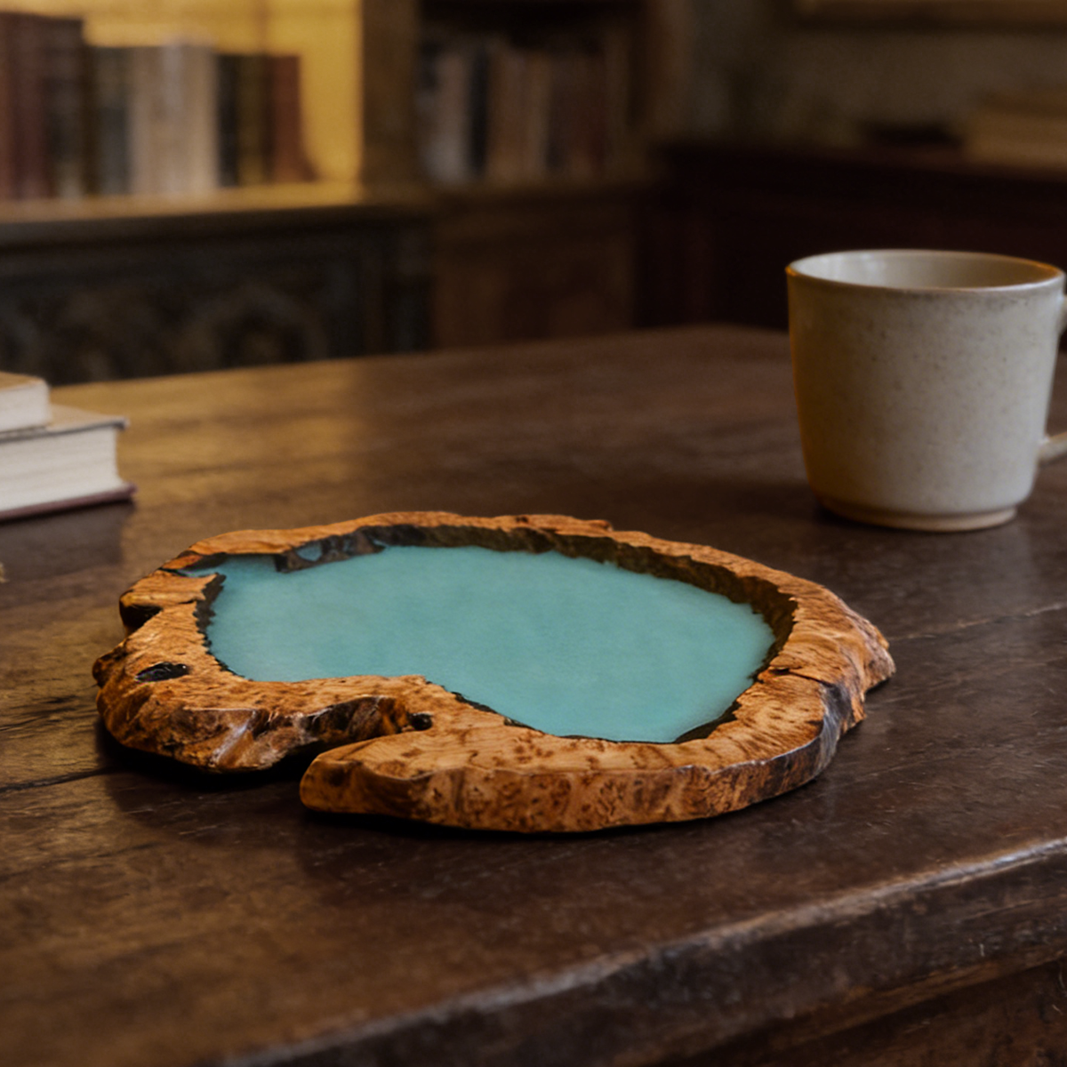 Golden camphor resin lake tray