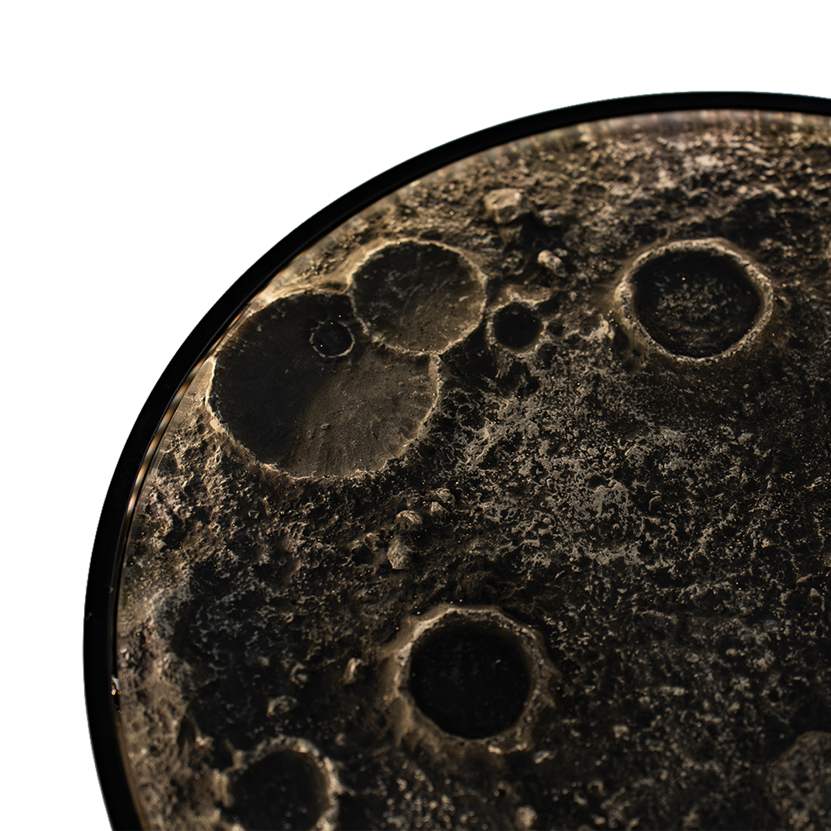 Lunar Surface Resin Luminous Table