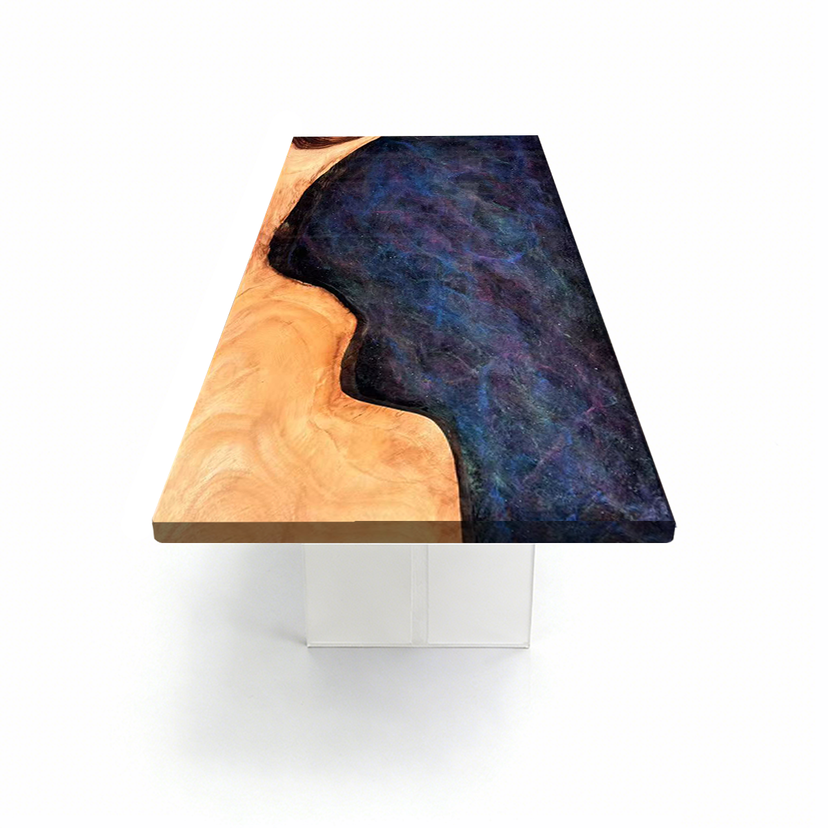 Cunninghamia Wood Sky Epoxy Resin Conference Table