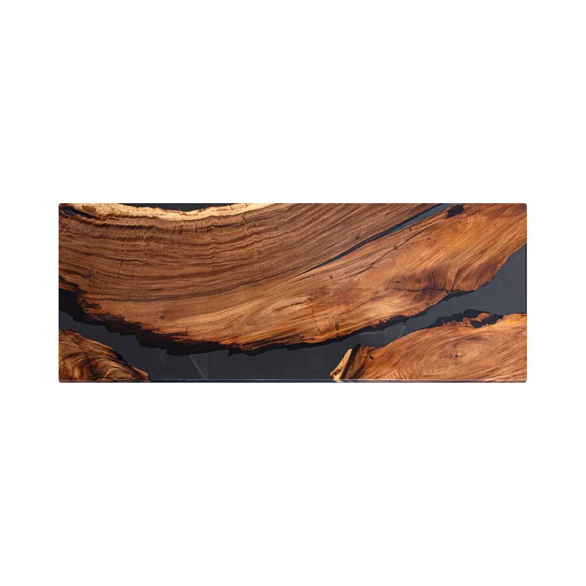 Black Walnut Wood Black River Rectangle Conference Table