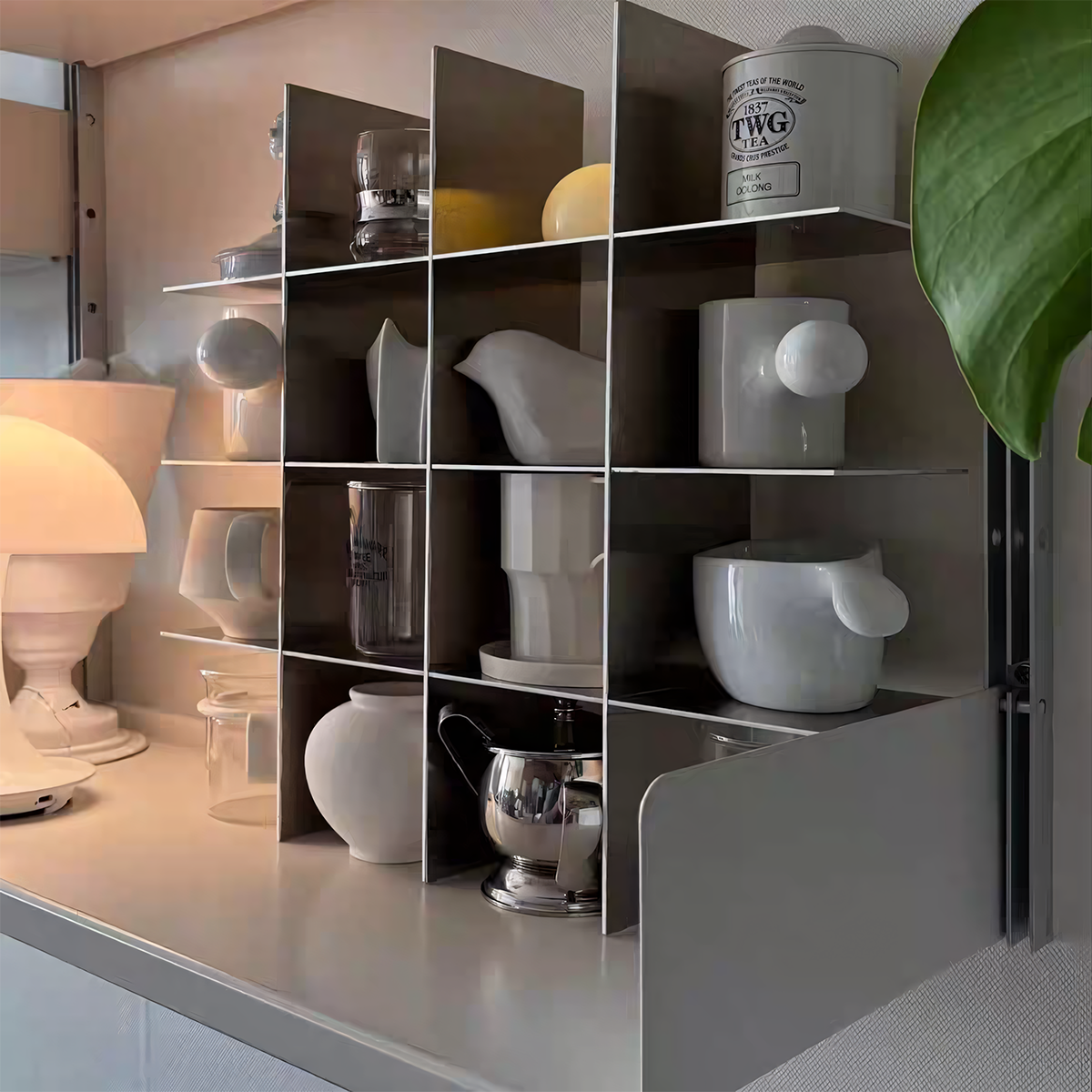 Aluminum Alloy Coffee & Tea Cup Storage Rack