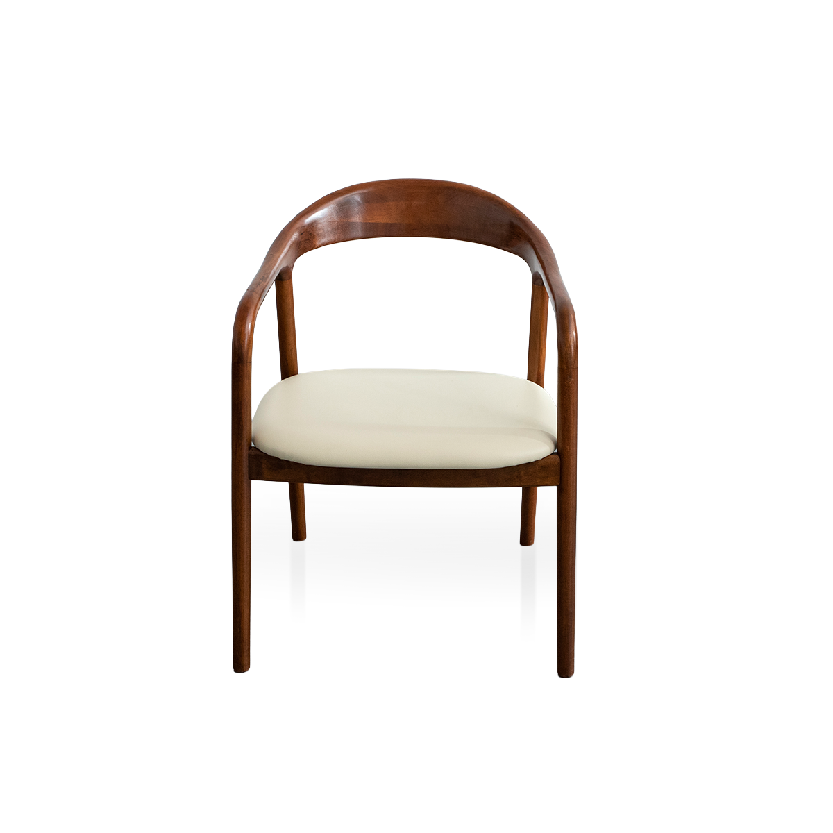 Walnut Wood Resin Armchair