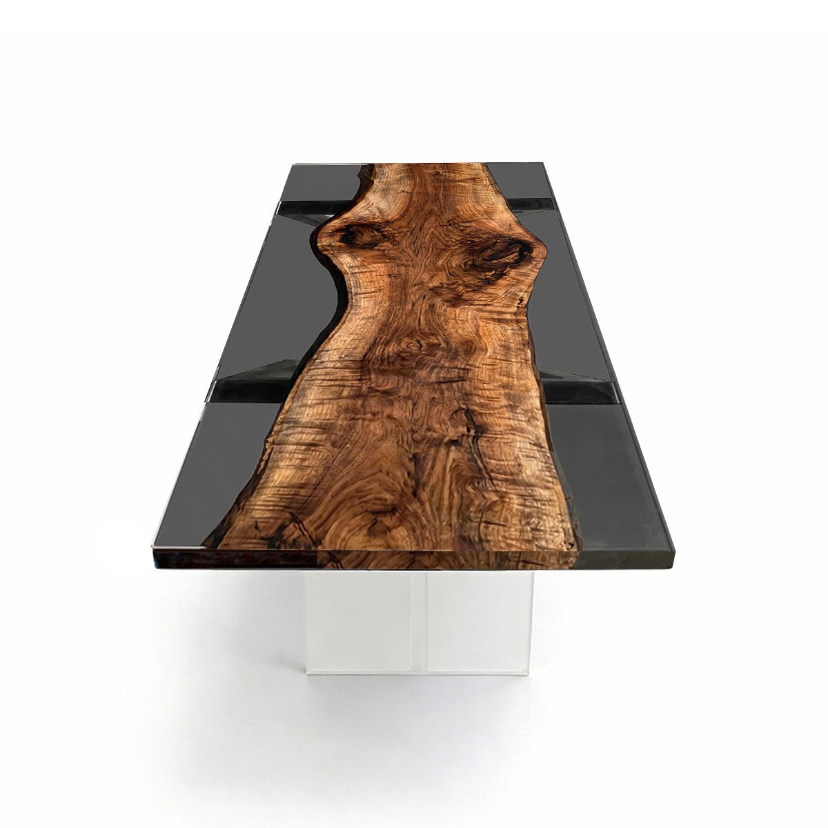 Walnut Wood Epoxy Resin Conference Table