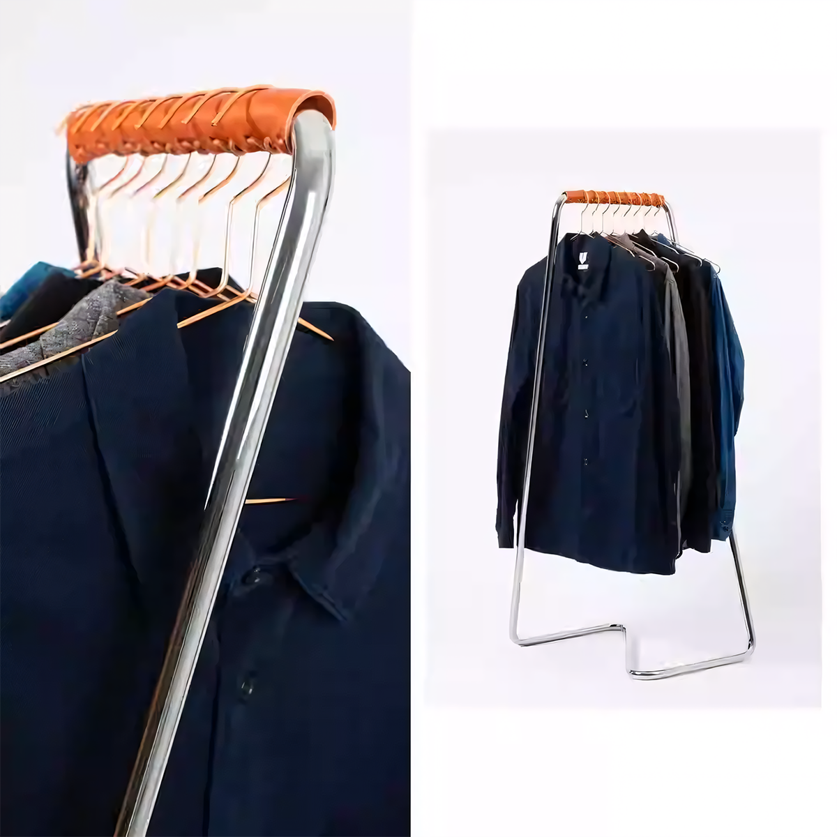 Chrome-Plated Steel Freestanding Rack