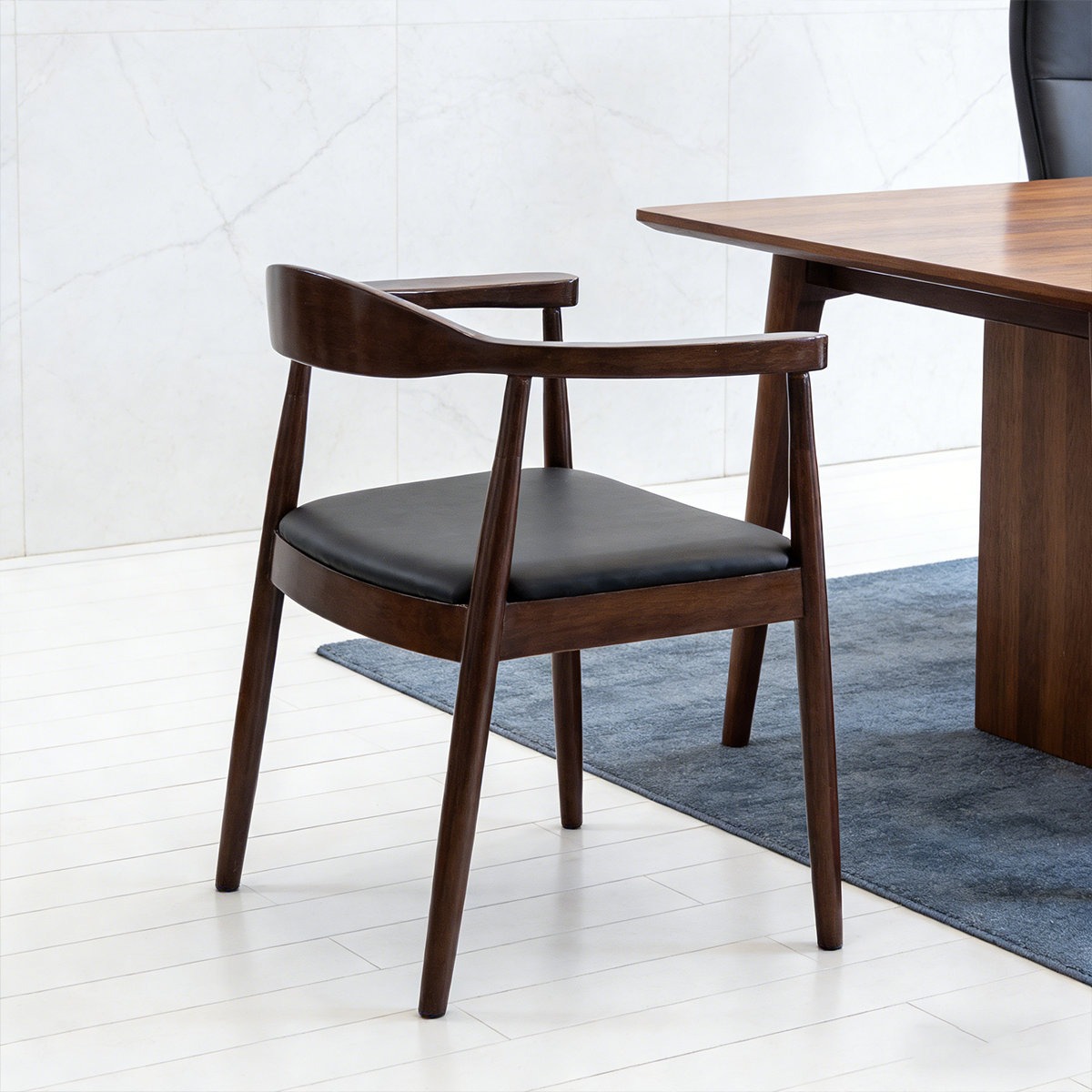 Solid Wood Resin Armchair