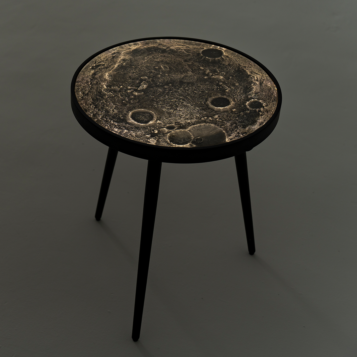 Lunar Surface Resin Luminous Table