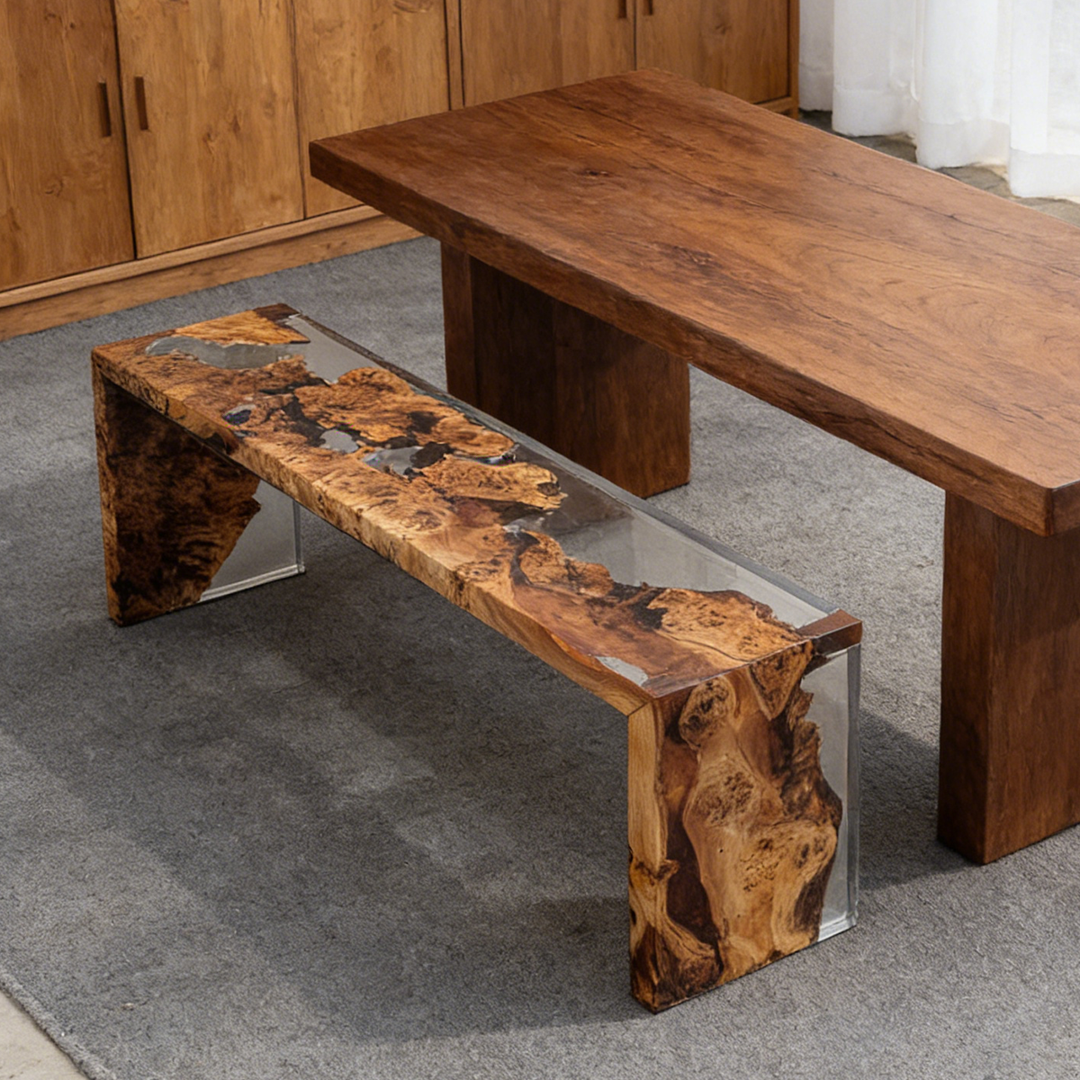 Poplar Wood Resin Stool