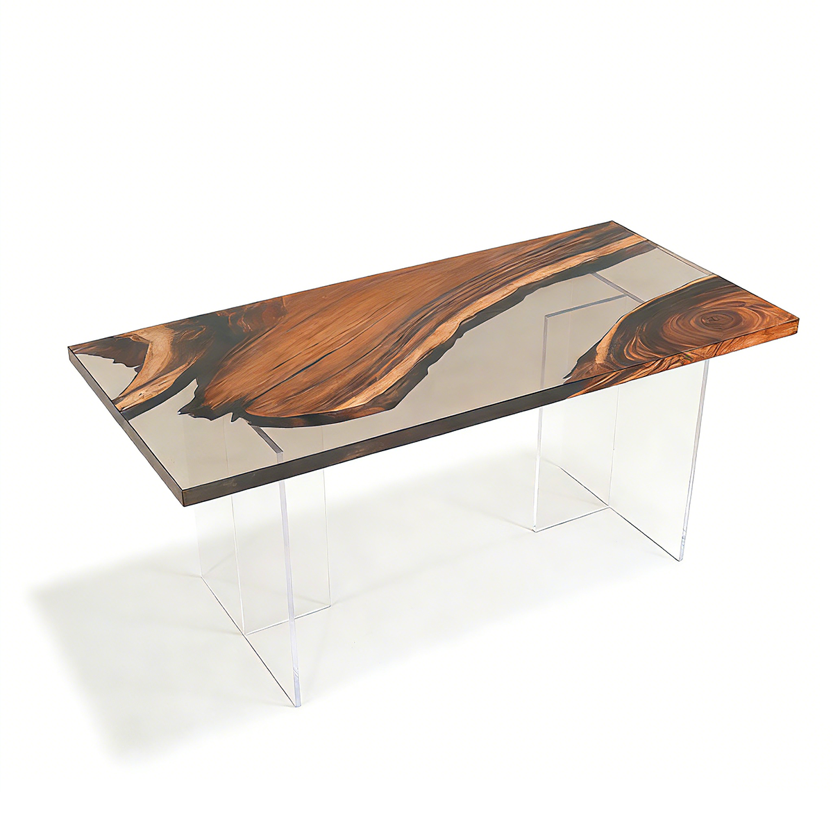 Black Walnut Wood Resin Conference Table